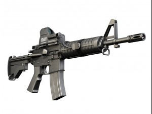 colt m4a1 commando mars 3D Модель