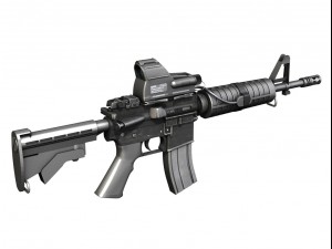 colt m4a1 commando mars 3D Модель