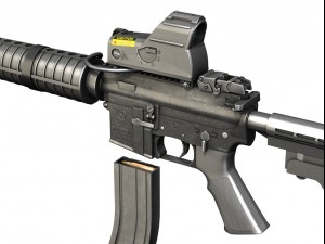 colt m4a1 commando mars 3D Модель