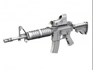 colt m4a1 commando mars 3D Модель