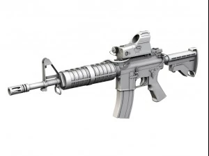 Кольт М4А1 Коммандос Марс 3D Модель