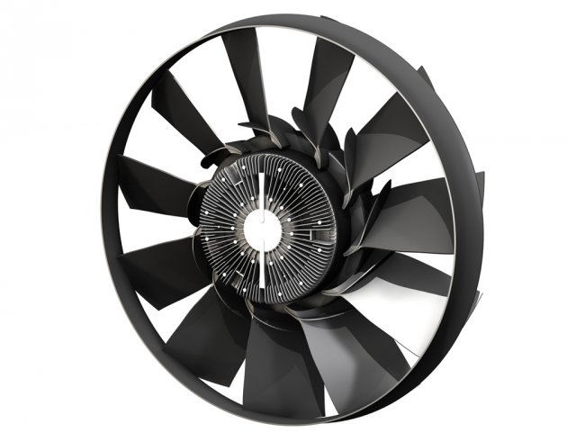engine cooling fan 2 Modelo 3D .c4d .max .obj .3ds .fbx .stl .blend
