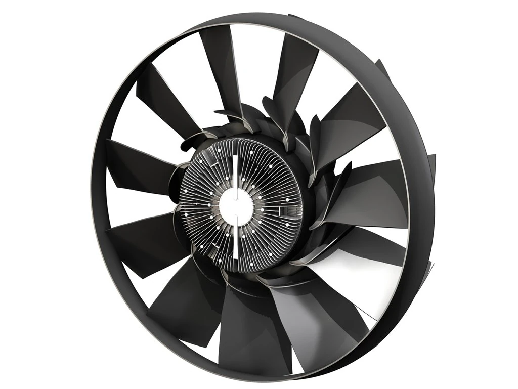 engine cooling fan 2 3D Model .c4d .max .obj .3ds .fbx .stl .blend