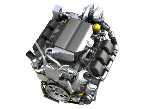 diesel turbo engine with interior parts 3D Model