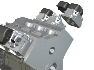 diesel turbo engine with interior parts 3D Model
