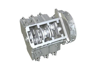 diesel turbo engine with interior parts 3D Model
