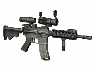colt m4a1 sopmod aimpoint 3D-Modell