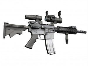 colt m4a1 sopmod aimpoint 3D-Modell