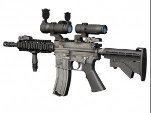 colt m4a1 sopmod aimpoint 3D-Modell