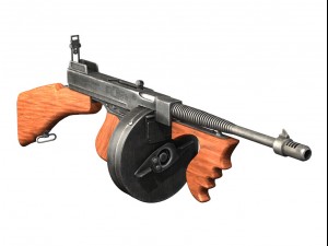 colt model1921 thompson submachine 3D Model