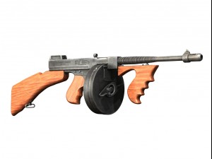 colt model1921 thompson submachine 3D Model