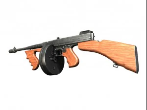 colt model1921 thompson submachine 3D Model
