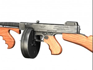 colt model1921 thompson submachine 3D Model
