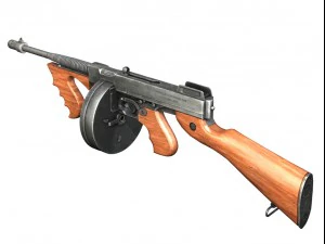 thompson model 1928 submachine 3D Model