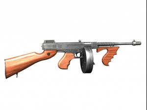 thompson model 1928 submachine 3D Model