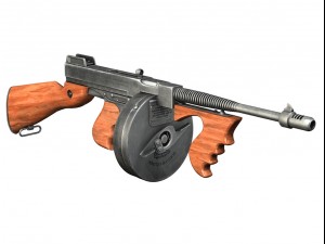thompson model 1928 submachine 3D Model