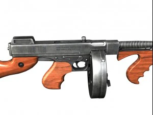 thompson model 1928 submachine 3D Model