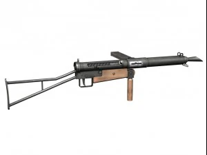 sten mki submachine 3D Model