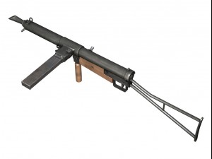 sten mki submachine Modèle 3D