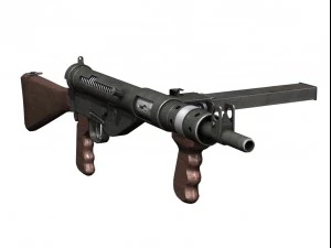 sten mkv submachine 3D Model