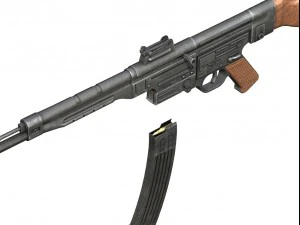 rifle de assalto alem&atilde;o sturmgewehr 44 mp44 Modelo 3D