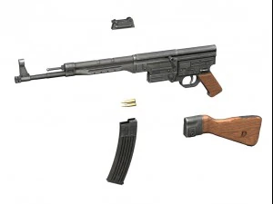rifle de assalto alem&atilde;o sturmgewehr 44 mp44 Modelo 3D