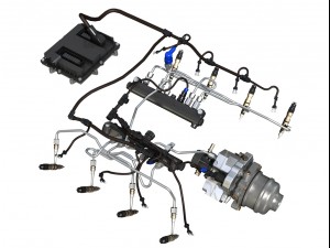injection system of a v8 engine 3D-Modell
