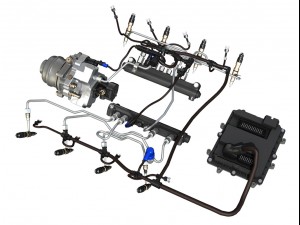 injection system of a v8 engine 3D-Modell