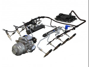 injection system of a v8 engine 3D-Modell