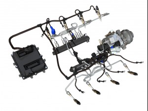 injection system of a v8 engine 3D-Modell