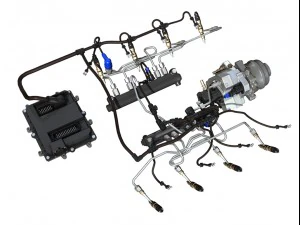 injection system of a v8 engine 3D Model