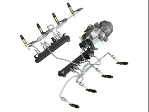 injection system of a v8 engine 3D Model