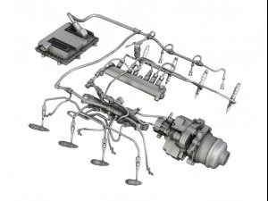 injection system of a v8 engine 3D Model