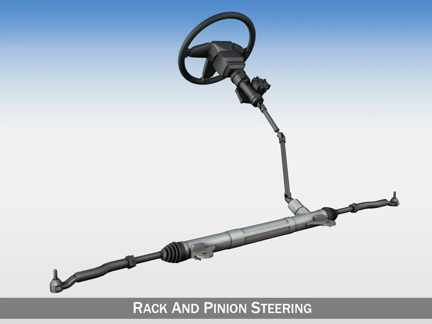 steering system 3D Model .c4d .max .obj .3ds .fbx .stl .blend