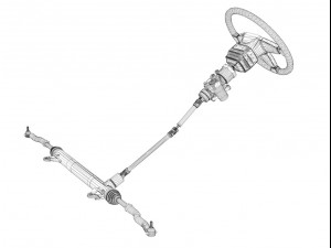 steering system Model 3D