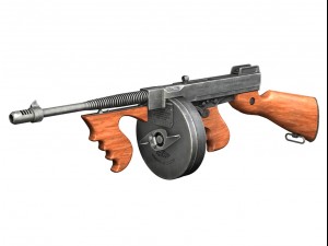 thompson submachine collection 3D Model