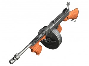 thompson submachine collection 3D Model