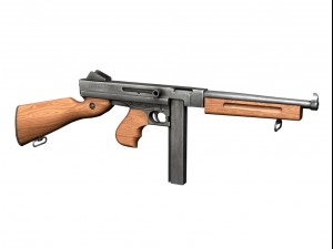 thompson submachine collection 3D Model