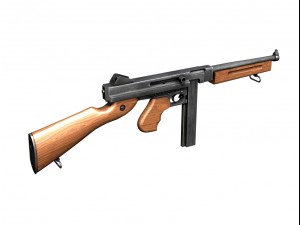 thompson submachine collection 3D Model