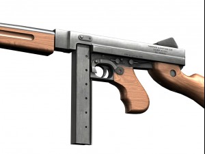 thompson submachine collection 3D Model