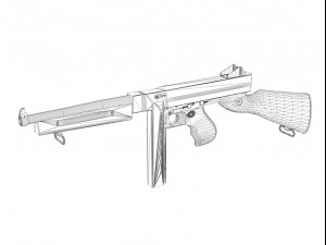 thompson submachine collection 3D Model