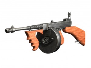 thompson submachine collection 3D Model