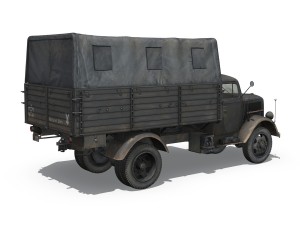 opel blitz - 3t cargo truck - 17 pzdiv 3D Model