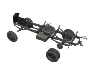opel blitz - 3t cargo truck - 17 pzdiv 3D Model