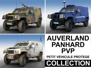 auverland panhard pvp - collection 3D मॉडल