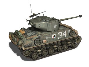 m4a3 sherman collection Modelo 3D