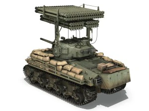 m4a3 sherman collection 3D Model
