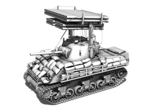 m4a3 sherman collection 3D Model