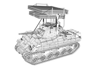 m4a3 sherman collection Modelo 3D