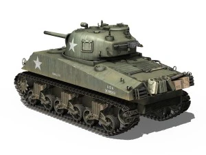 m4a3 sherman collection 3D Model